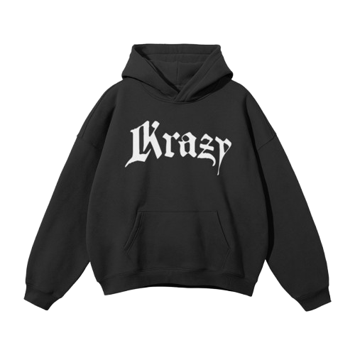 Unisex Klassic Black Krazy Hoodie